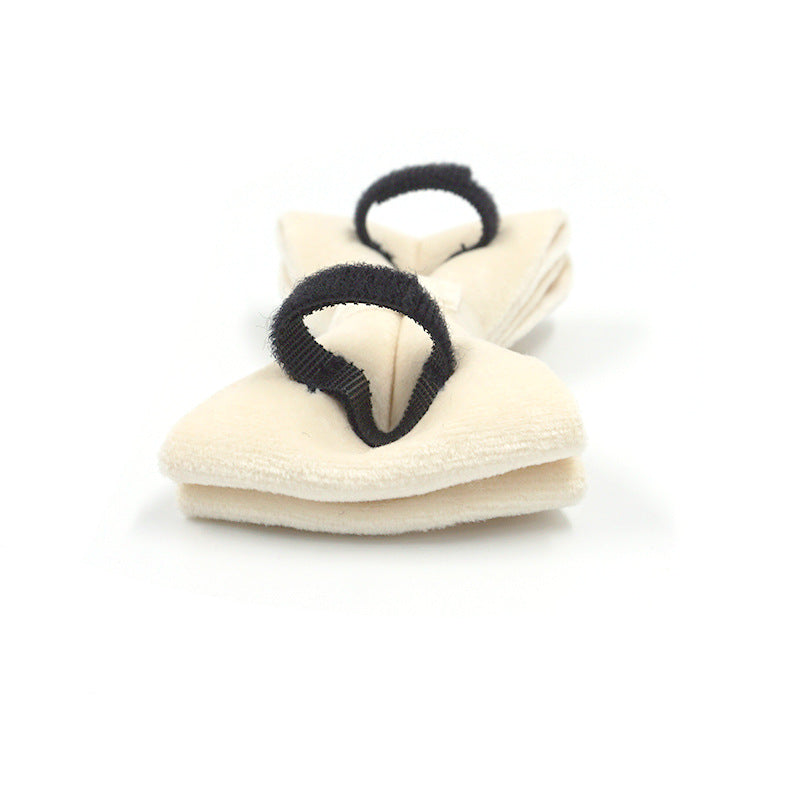 KFX-3617085 Cream Velvet Dog Collar with Gold Buckle and Bow Tie, Multiple Sizes Available