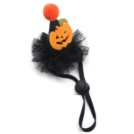 KFX-3619389 Adjustable Purple and Black Pet Headdress Hat for Halloween and Christmas Celebrations