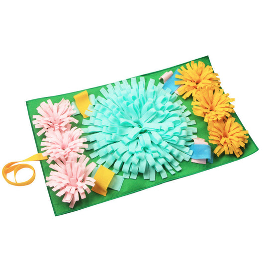 KFX-3628605 3D Multicolored Snuffle Mat for Dogs and Cats - 45x75cm, Machine Washable, Perfect for Puppies