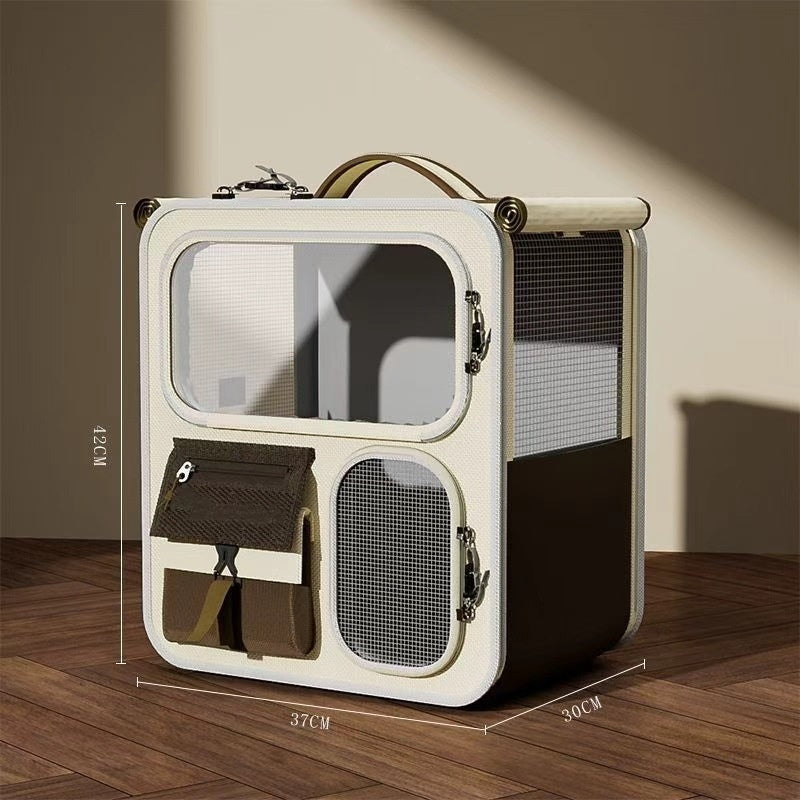 KFX-3628989 Large-Capacity Cat Carrier Backpack - Multi-Functional Rolling Design, Foldable, Lightweight Options Available