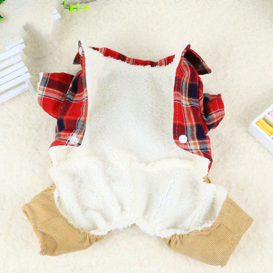 KFX-3633085 Four-Legged Cloth Overalls for Autumn and Winter Fashion