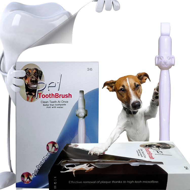 KFX-3634365 Portable Pet Tooth Cleaning Wipes with Replacement Heads and Cotton for Comprehensive Dental Care