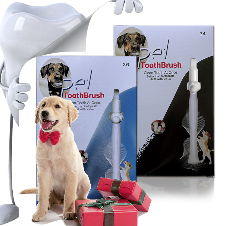 KFX-3634365 Portable Pet Tooth Cleaning Wipes with Replacement Heads and Cotton for Comprehensive Dental Care