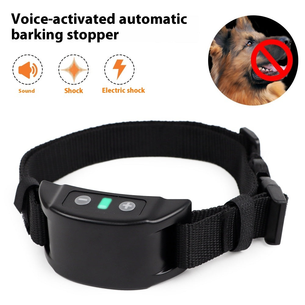 KFX-3634493 Automatic Waterproof Bark Control Collar for Dogs - Available in Black, White, and Fluorescent Green