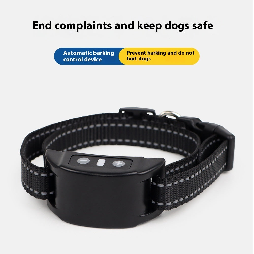 KFX-3634493 Automatic Waterproof Bark Control Collar for Dogs - Available in Black, White, and Fluorescent Green