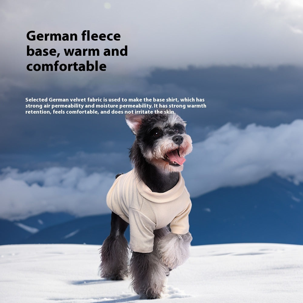 KFX-3638077 Winter Warm Two-Piece Dog Suit in Brown, Army Green, and Wine Red - Sizes S to 3XL