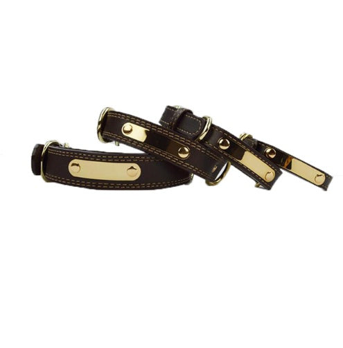 KFX-3640253 Pet-Adjustable Microfiber Leather Dog Collar - Medium to Large Sizes Available