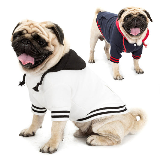 KFX-3640637 Cotton Pet Sweater with Pocket, Warm and Breathable, Available in Multiple Colors and Sizes