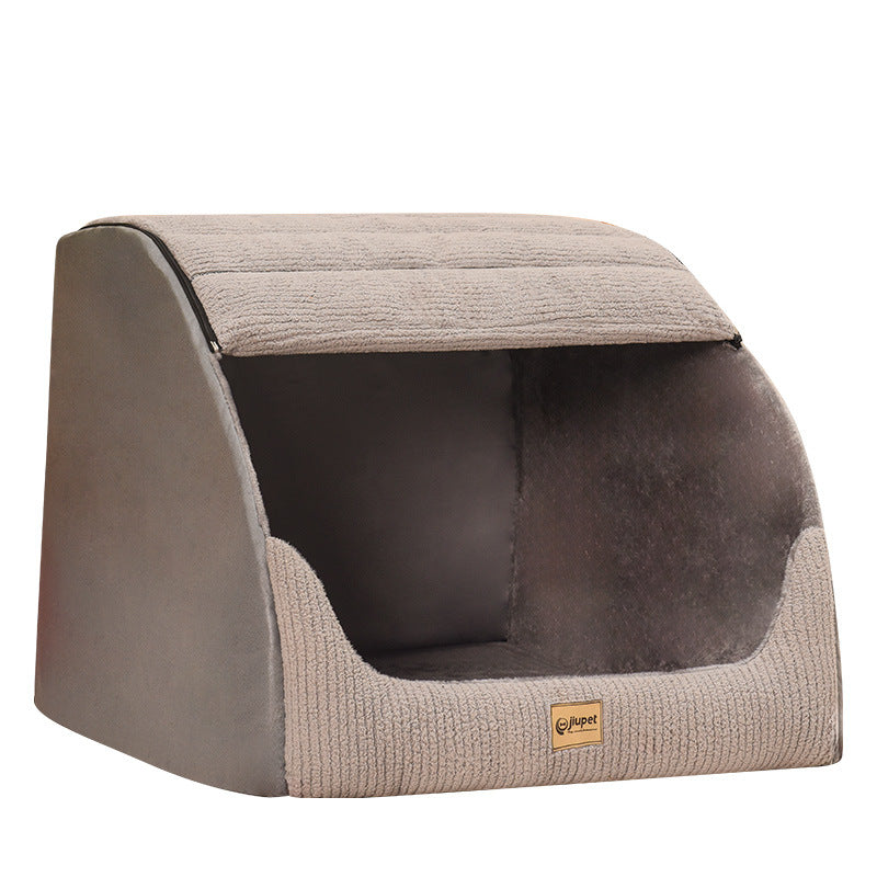 KFX-3641917 Removable Washable Pet Bed for Medium to Large Dogs in Classic Gray