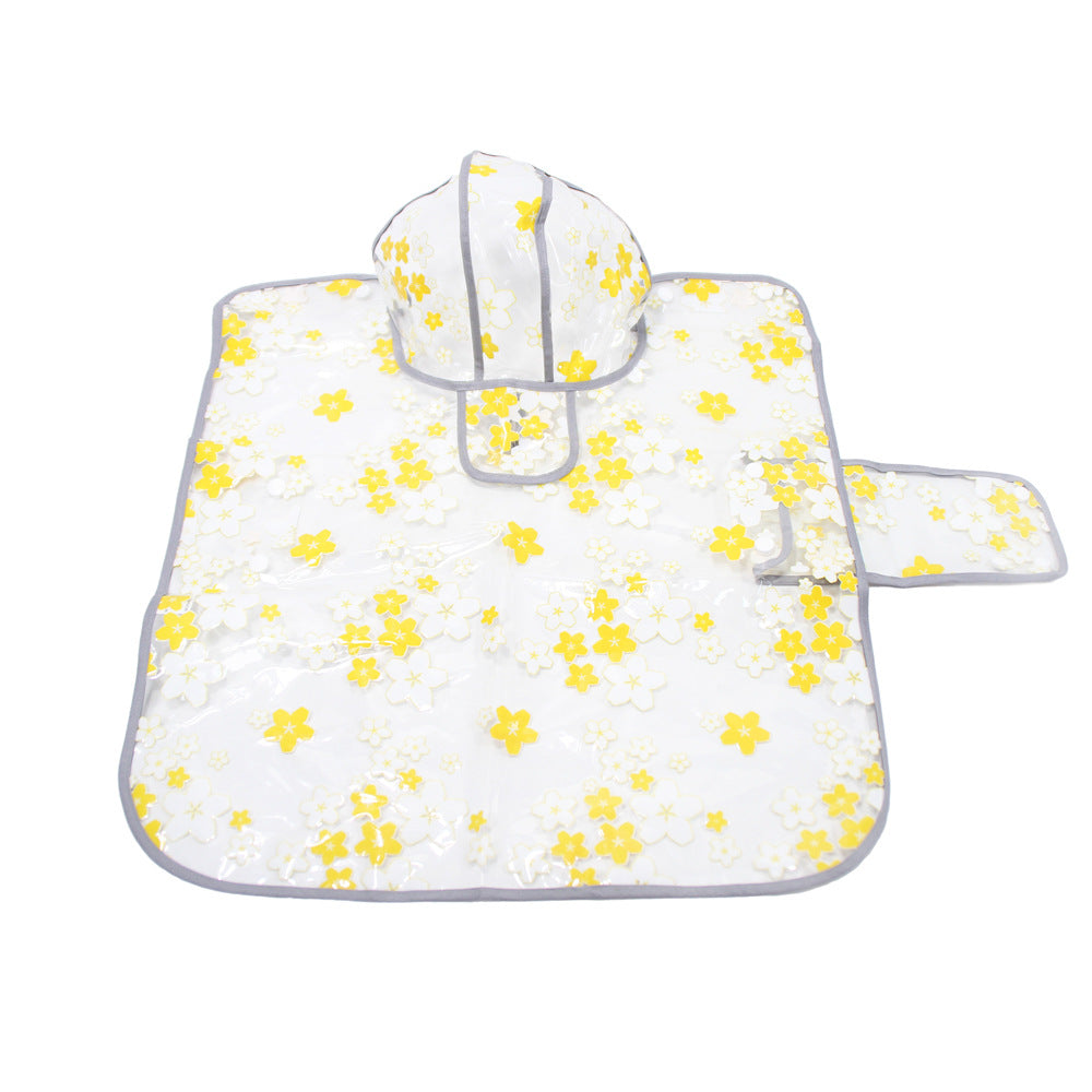 KFX-3642813 Floral TPU Raincoat for Medium-Sized Dogs - Available in Pink and Yellow