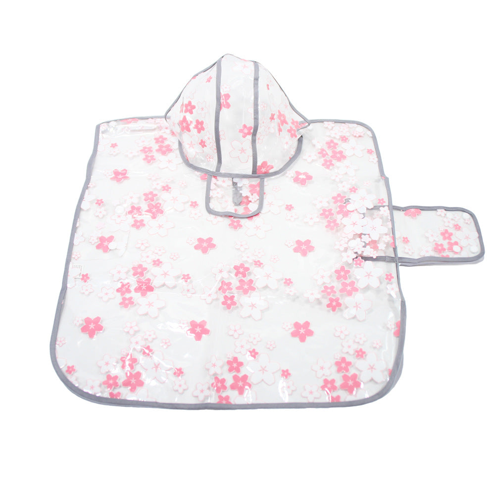 KFX-3642813 Floral TPU Raincoat for Medium-Sized Dogs - Available in Pink and Yellow