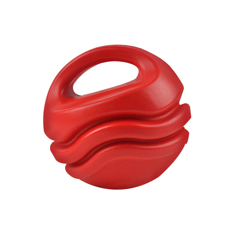 KFX-3643069 Durable Bite-Resistant Dog Training Toy with Double Ball Knob and Frisbee Options