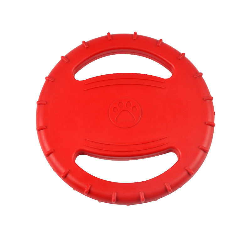 KFX-3643069 Durable Bite-Resistant Dog Training Toy with Double Ball Knob and Frisbee Options