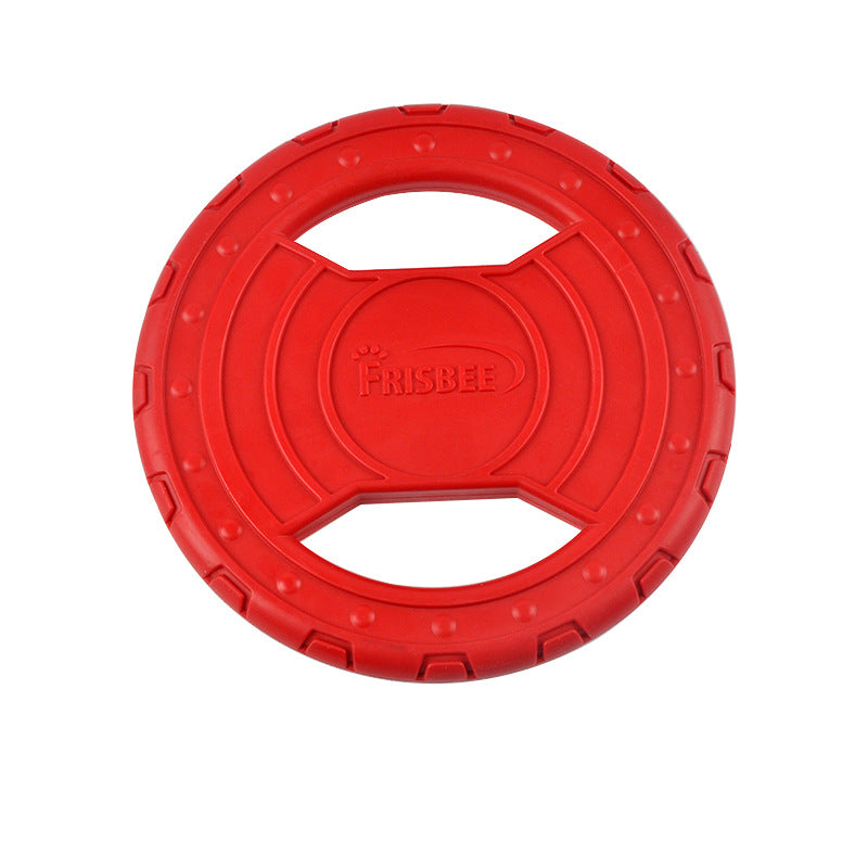 KFX-3643069 Durable Bite-Resistant Dog Training Toy with Double Ball Knob and Frisbee Options