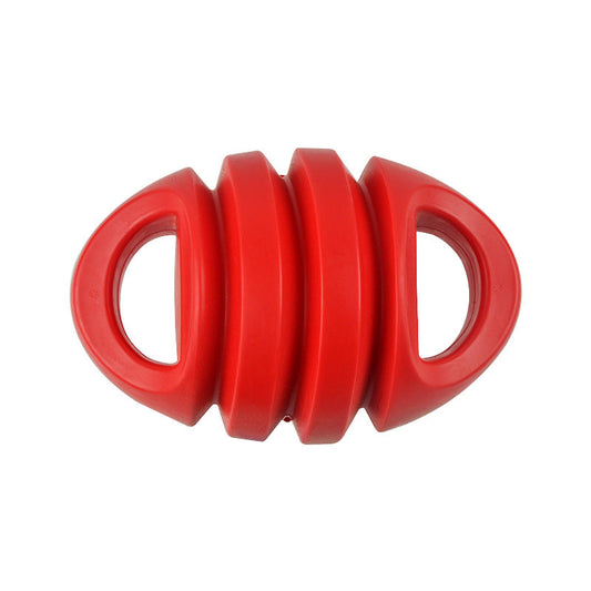 KFX-3643069 Durable Bite-Resistant Dog Training Toy with Double Ball Knob and Frisbee Options