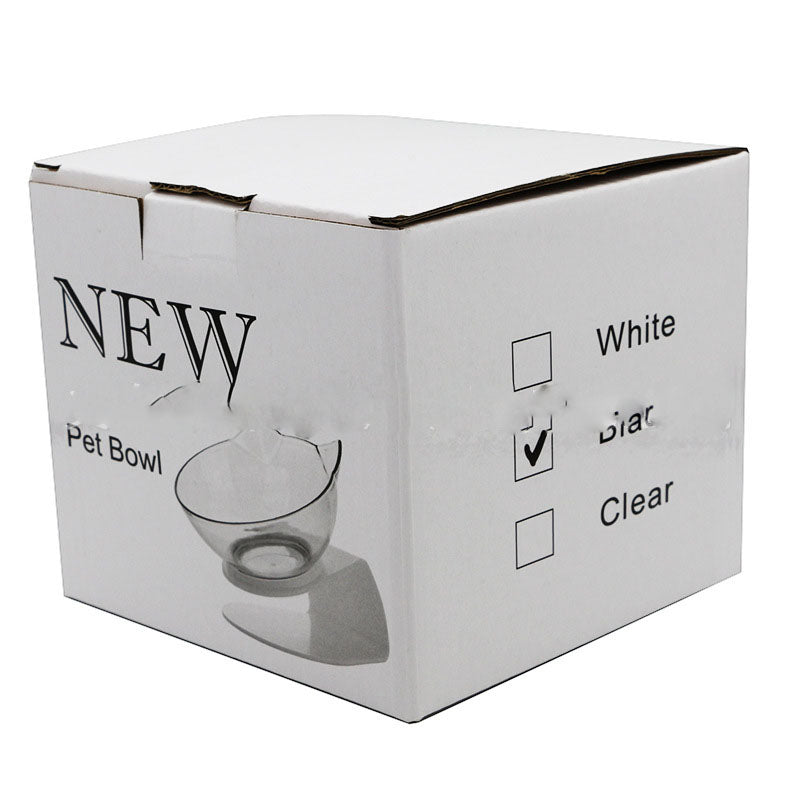 KFX-3644221 Elevated Non-Slip Double Cat Bowl with 15° Tilted Stand for Enhanced Neck Comfort