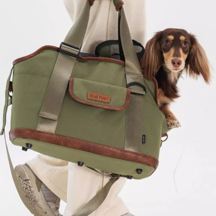 KFX-3644477 Light Blue Water-Repellent Outdoor Backpack for Small Dogs and Cats under 5kg