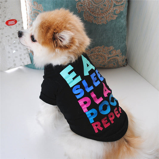 KFX-3646397 Cute Cartoon Dog Clothing for Pets - Casual Skirt Style, Multiple Sizes Available