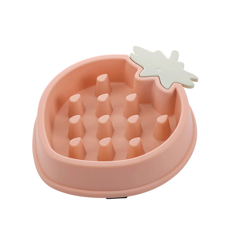 KFX-3648189 Pineapple-Shaped Slow Feed Pet Bowl in Vibrant Colors Suitable for Dogs