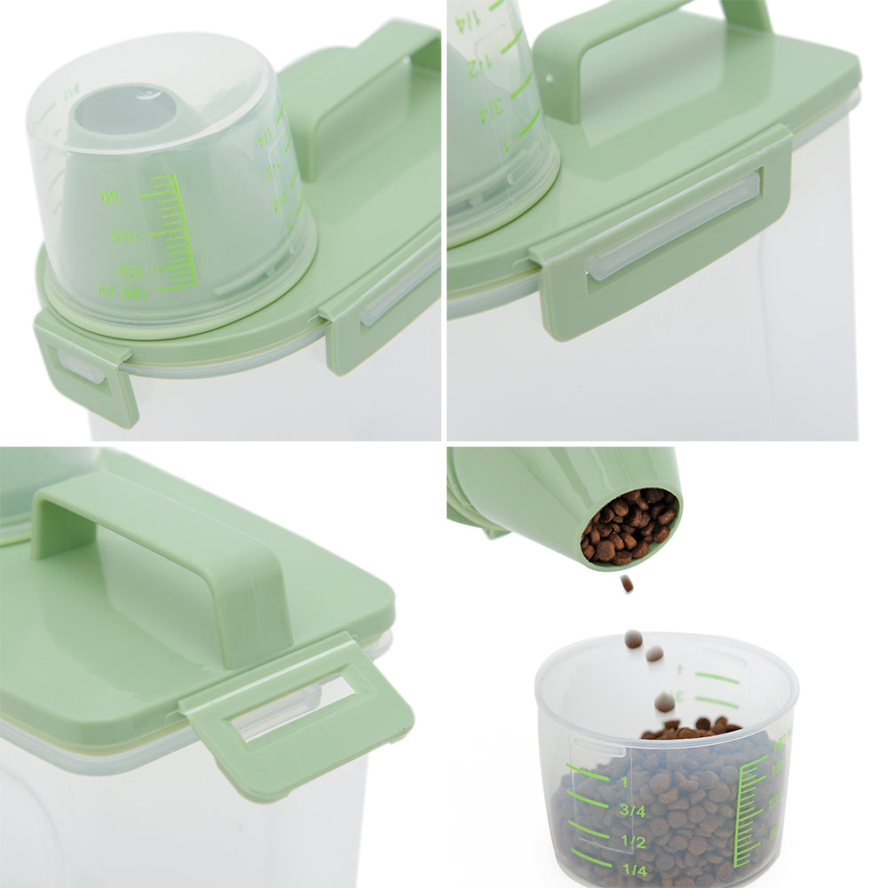 KFX-3650237 Moisture-Proof Cat Food Storage Barrel - Sealed Snack Container in Multiple Sizes