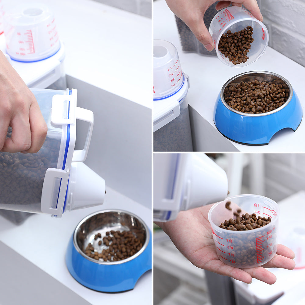 KFX-3650237 Moisture-Proof Cat Food Storage Barrel - Sealed Snack Container in Multiple Sizes