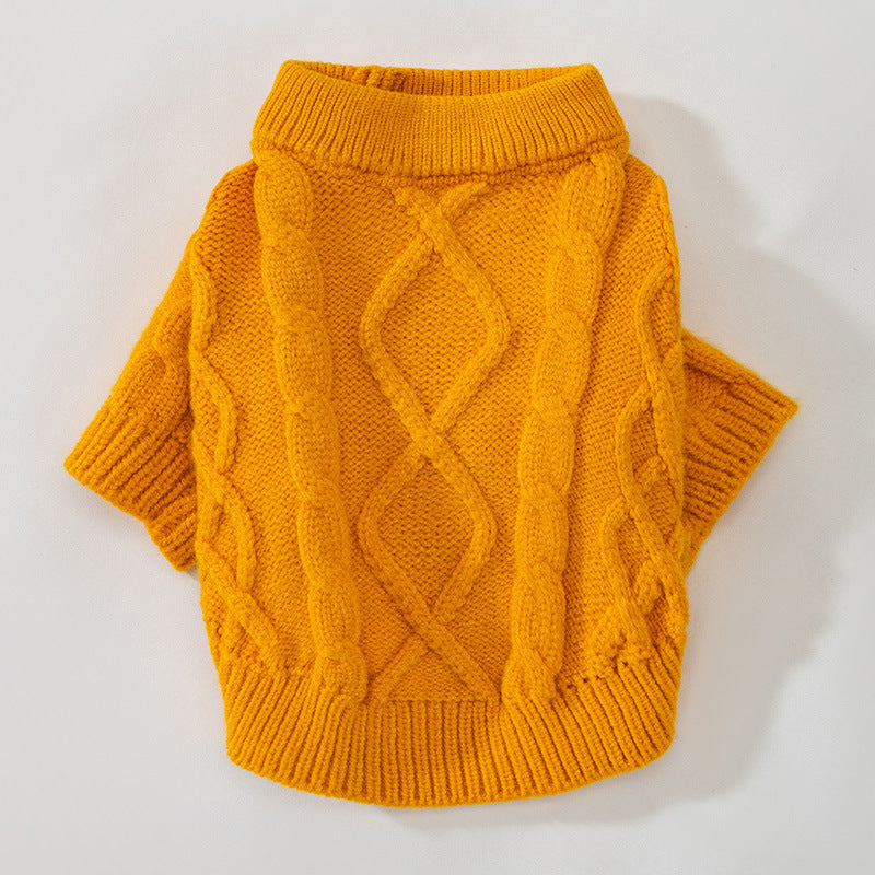 KFX-3651773 Spring Knitted Rib Sweater for Small Dogs and Cats in Multiple Colors