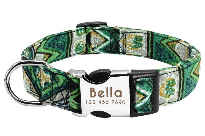 KFX-3653565 Adjustable High Reflective Dog Collar for Small, Medium, and Large Breeds - Comfortable and Breathable with Night Visibility