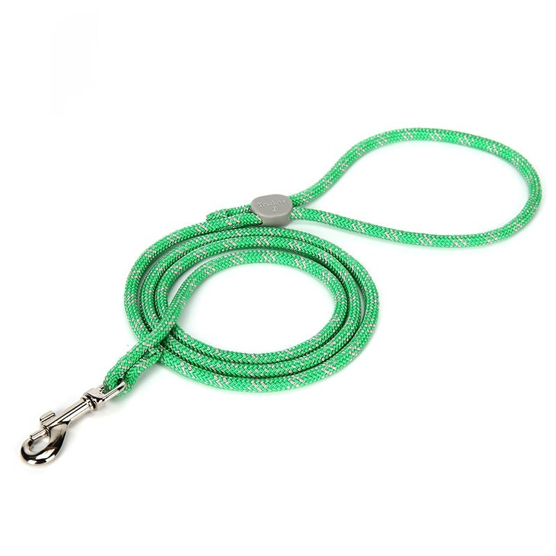 KFX-3655229 Colorful Adjustable Nylon Pet Leash with Zinc Alloy Hooks and Plastic Buckle
