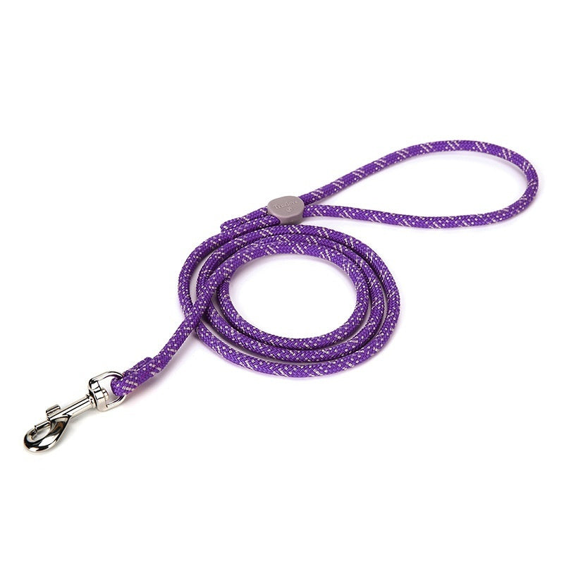 KFX-3655229 Colorful Adjustable Nylon Pet Leash with Zinc Alloy Hooks and Plastic Buckle