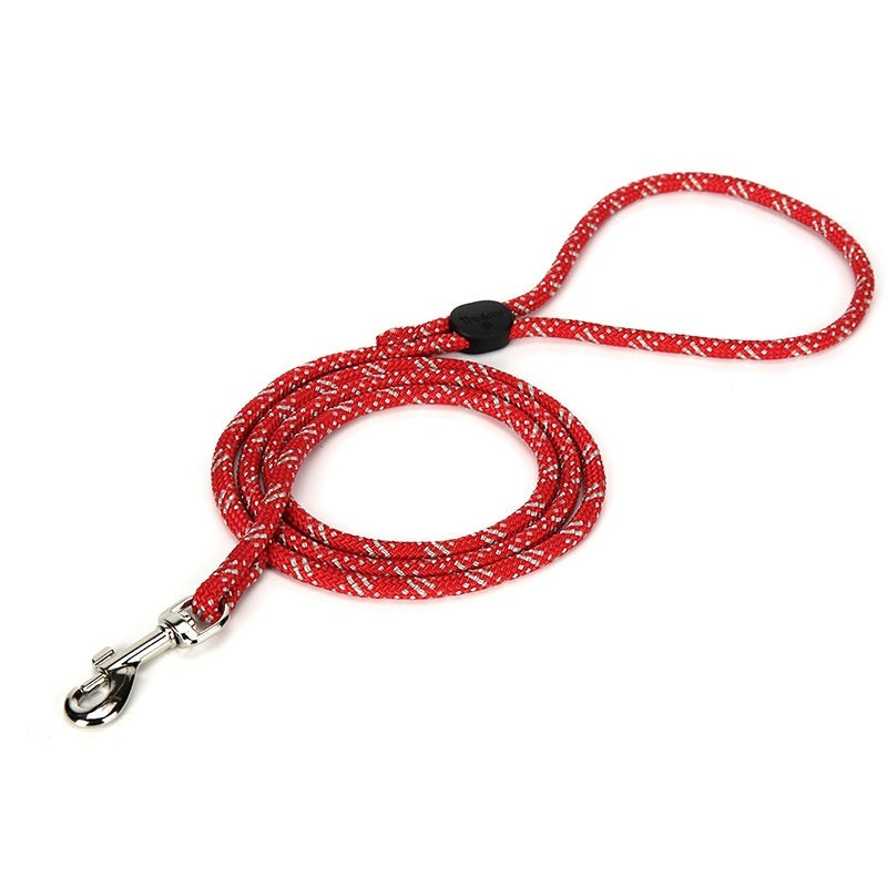 KFX-3655229 Colorful Adjustable Nylon Pet Leash with Zinc Alloy Hooks and Plastic Buckle