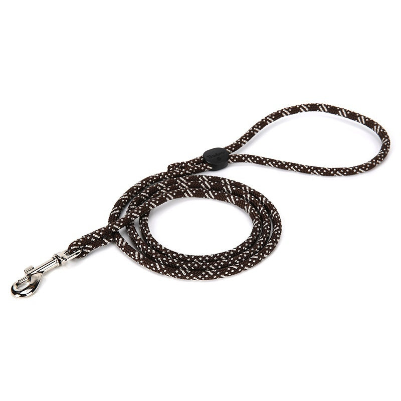 KFX-3655229 Colorful Adjustable Nylon Pet Leash with Zinc Alloy Hooks and Plastic Buckle
