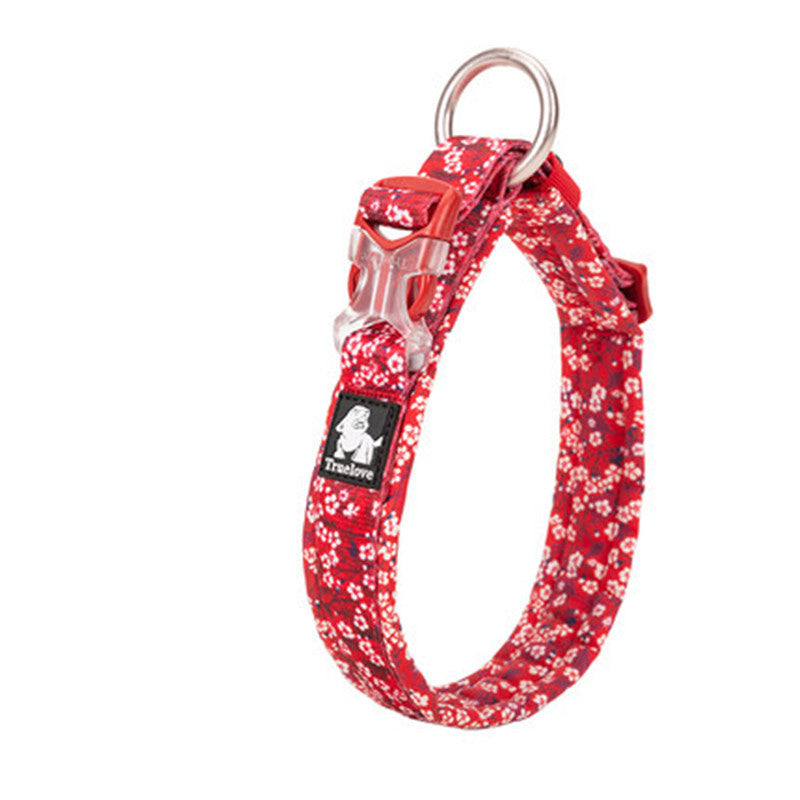 KFX-3655741 Leakproof Dog Collar in Broken Flower Patterns - Sizes 2XS to 3XL