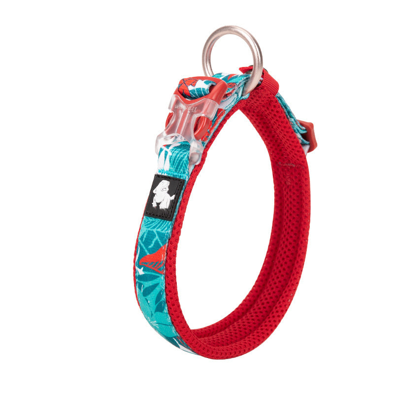 KFX-3655741 Leakproof Dog Collar in Broken Flower Patterns - Sizes 2XS to 3XL