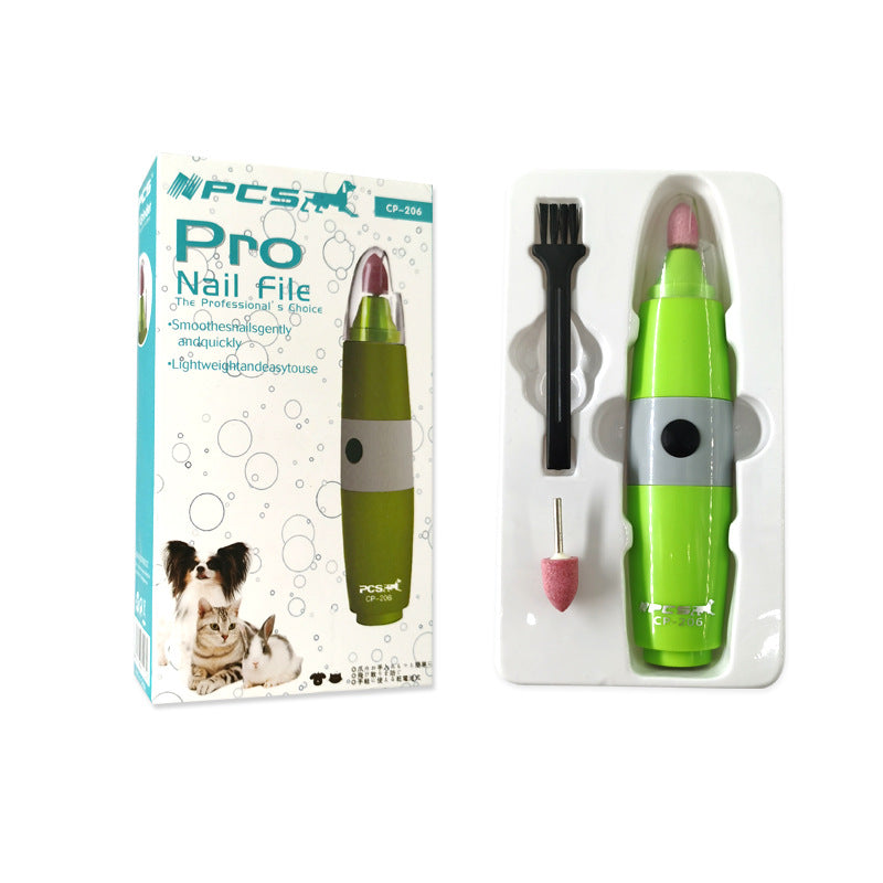 KFX-3657533 Electric Nail Polisher with Two Toenail Polishers and Abrasive Head Protector