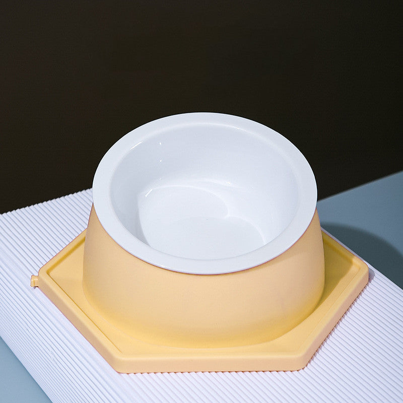 KFX-3659709 Spliceable Cat Food Bowl with Anti-Tip Design, Available in Multiple Colors