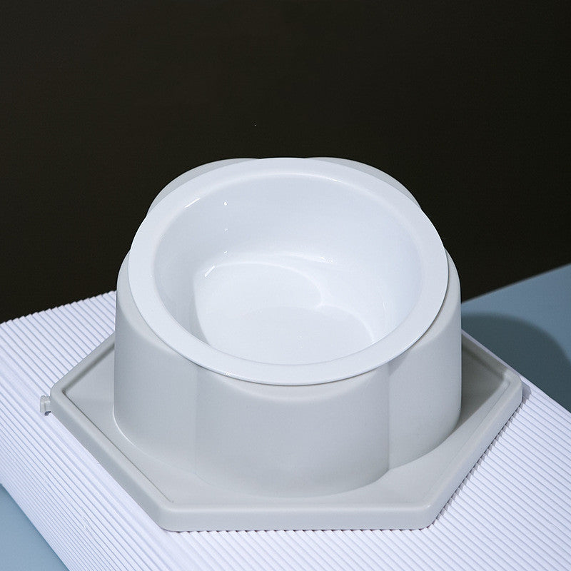 KFX-3659709 Spliceable Cat Food Bowl with Anti-Tip Design, Available in Multiple Colors