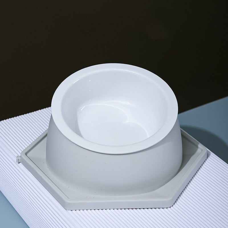 KFX-3659709 Spliceable Cat Food Bowl with Anti-Tip Design, Available in Multiple Colors