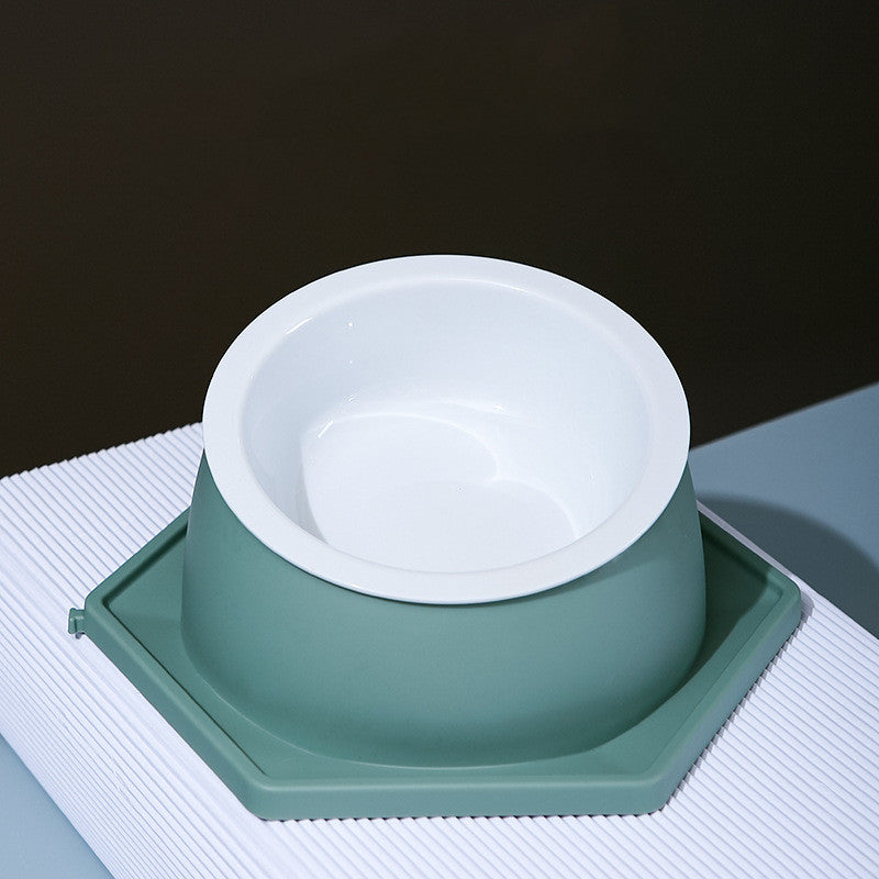KFX-3659709 Spliceable Cat Food Bowl with Anti-Tip Design, Available in Multiple Colors
