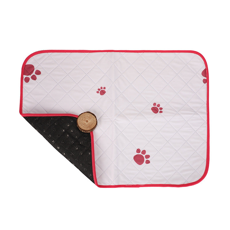 KFX-3661373 Washable Dog and Cat Urine Pad - Multiple Sizes with Footprints and Bone Design