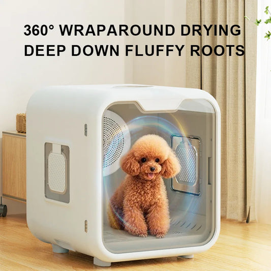 KFX-366291 Automatic Pet Hair Dryer Box with Smart Temperature Control for Cats and Small Dogs - Ultra Quiet, Eco-Friendly Design