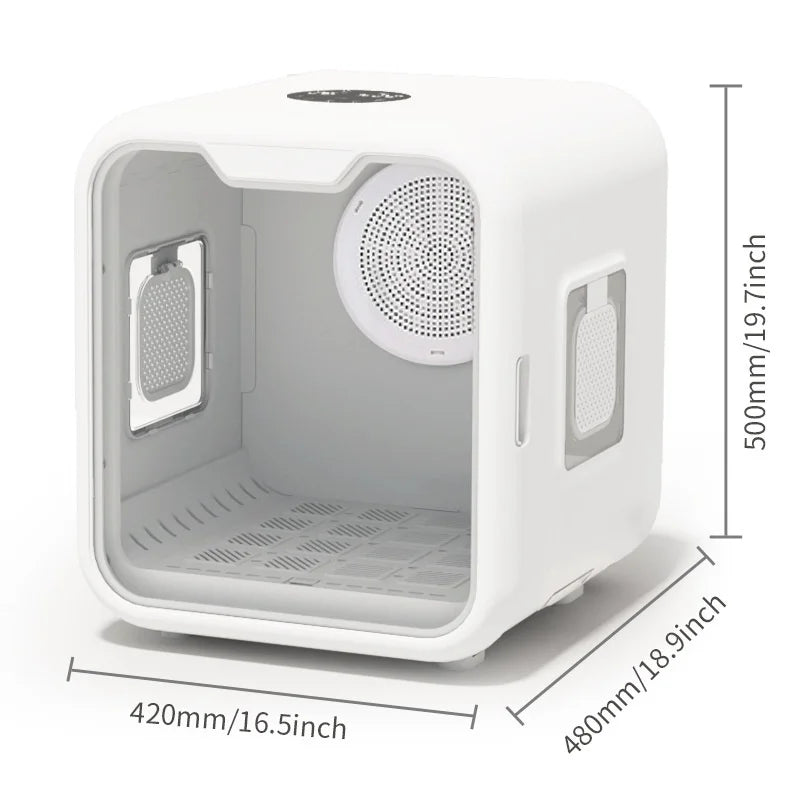 KFX-366291 Automatic Pet Hair Dryer Box with Smart Temperature Control for Cats and Small Dogs - Ultra Quiet, Eco-Friendly Design