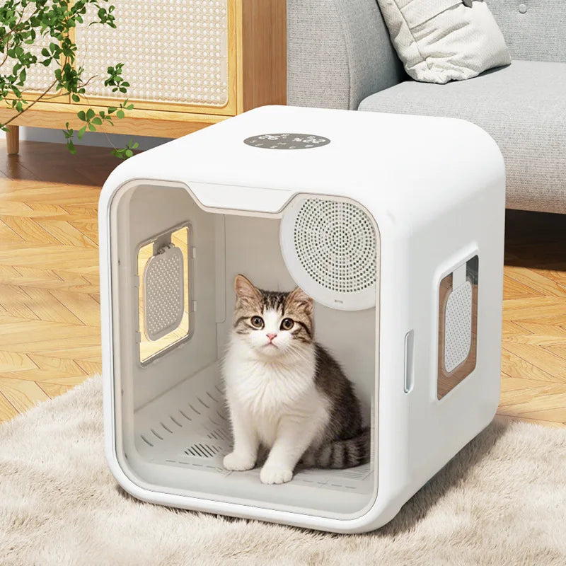 KFX-366291 Automatic Pet Hair Dryer Box with Smart Temperature Control for Cats and Small Dogs - Ultra Quiet, Eco-Friendly Design