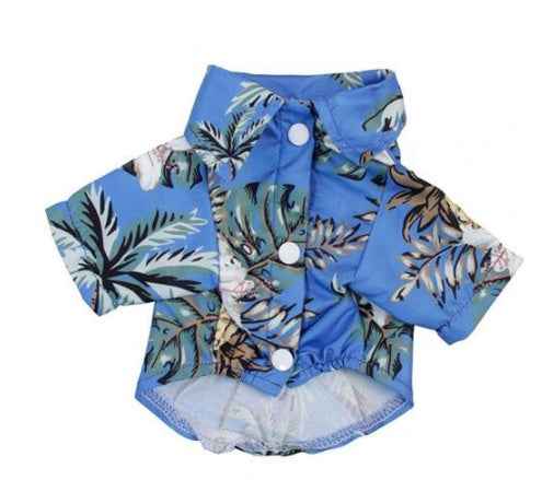 KFX-3663677 Multicolor Summer Dog Clothes - Casual Polyester Outfit for Pets