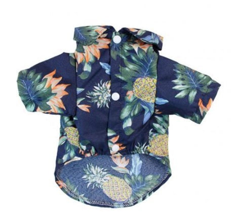 KFX-3663677 Multicolor Summer Dog Clothes - Casual Polyester Outfit for Pets