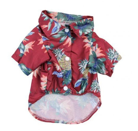 KFX-3663677 Multicolor Summer Dog Clothes - Casual Polyester Outfit for Pets