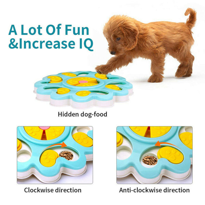 KFX-3666109 Interactive Dog Puzzle Feeder Toy for Engaging Treat Dispensing and Training