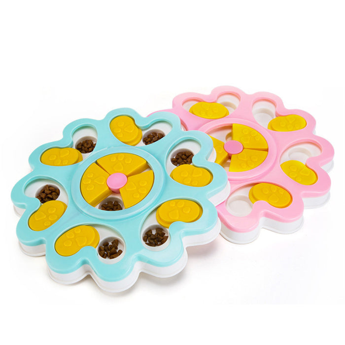 KFX-3666109 Interactive Dog Puzzle Feeder Toy for Engaging Treat Dispensing and Training