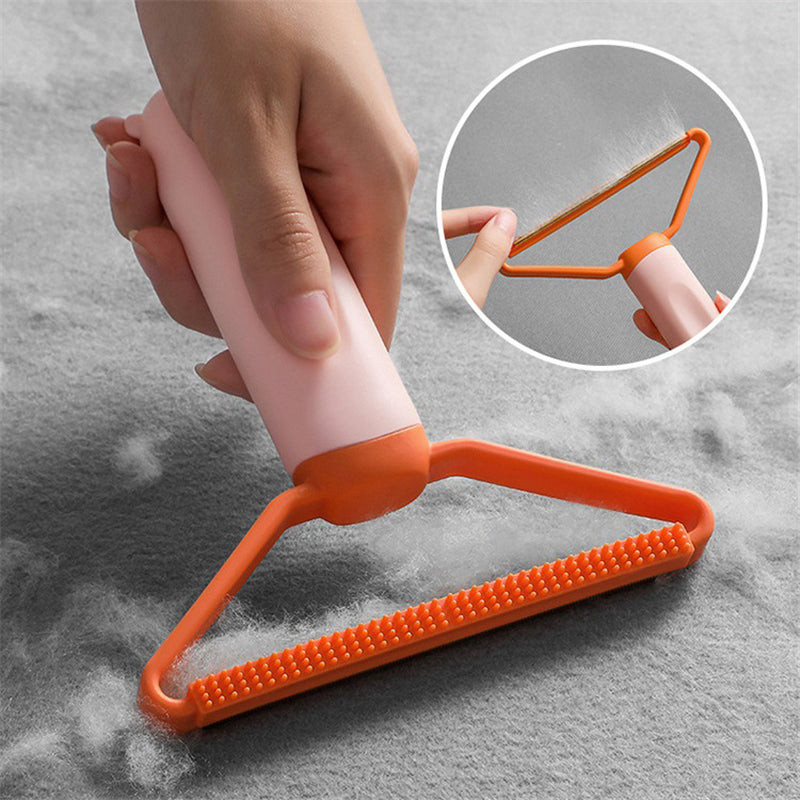 KFX-3666749 Portable Pet Hair Remover Brush for Clothes and Sofas - Manual Lint Roller and Fabric Shaver Tool