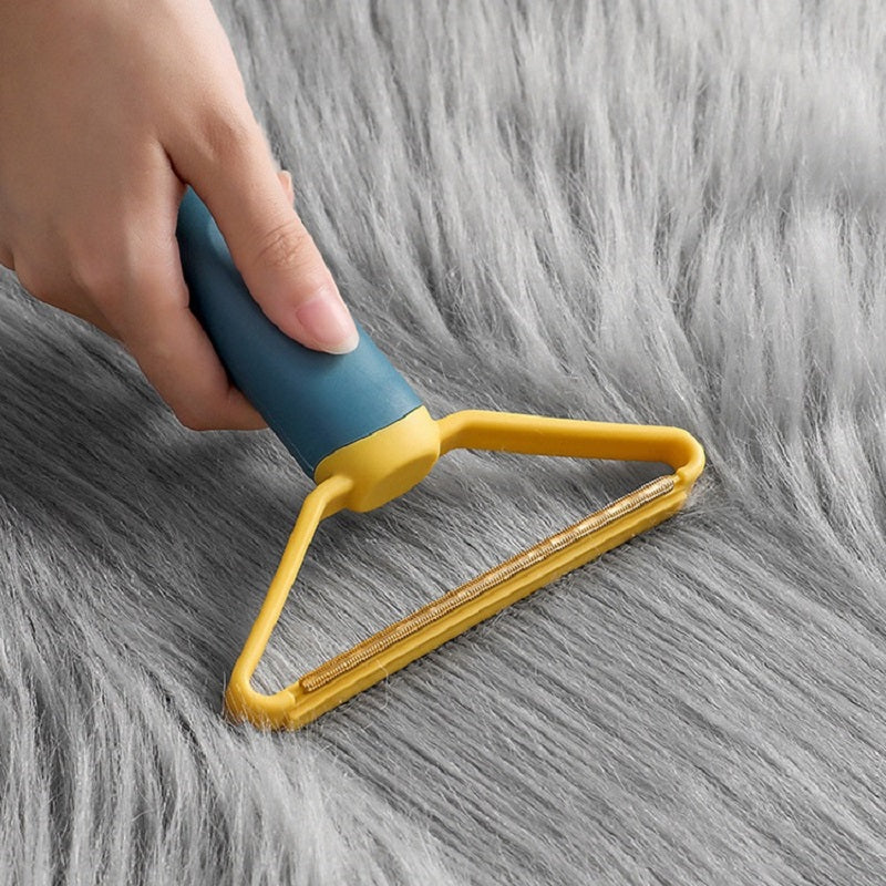 KFX-3666749 Portable Pet Hair Remover Brush for Clothes and Sofas - Manual Lint Roller and Fabric Shaver Tool