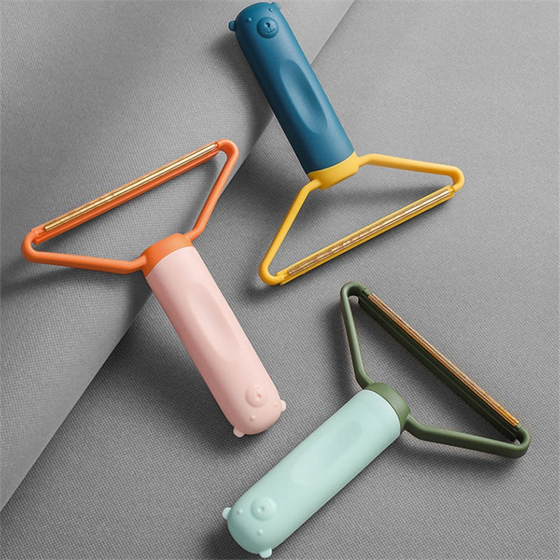 KFX-3666749 Portable Pet Hair Remover Brush for Clothes and Sofas - Manual Lint Roller and Fabric Shaver Tool